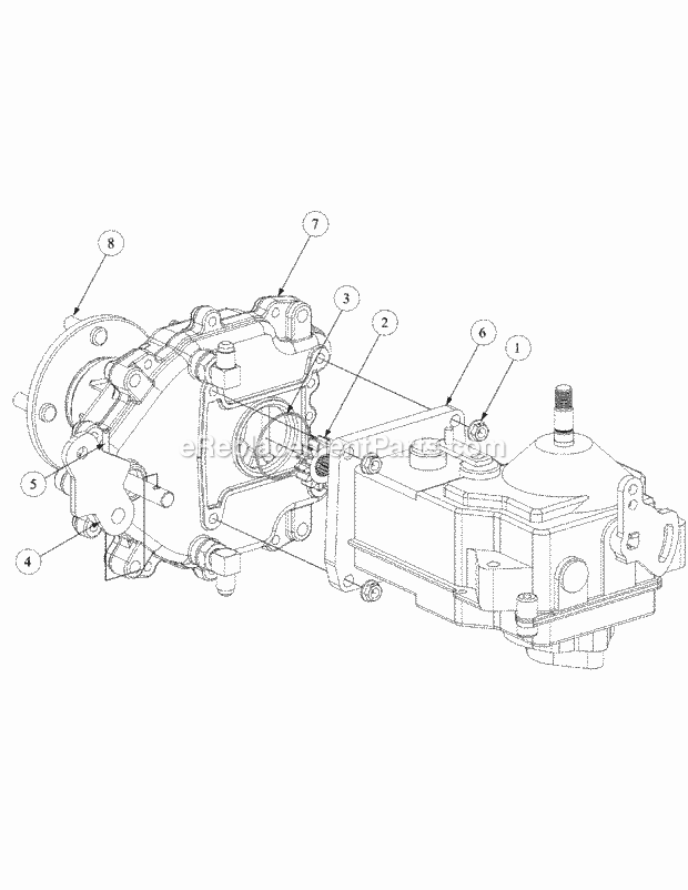 Assembly Pump Lift Hand Diagram and Parts List for M60-KW 53AB5DBX150 Cub Cadet Sprayer